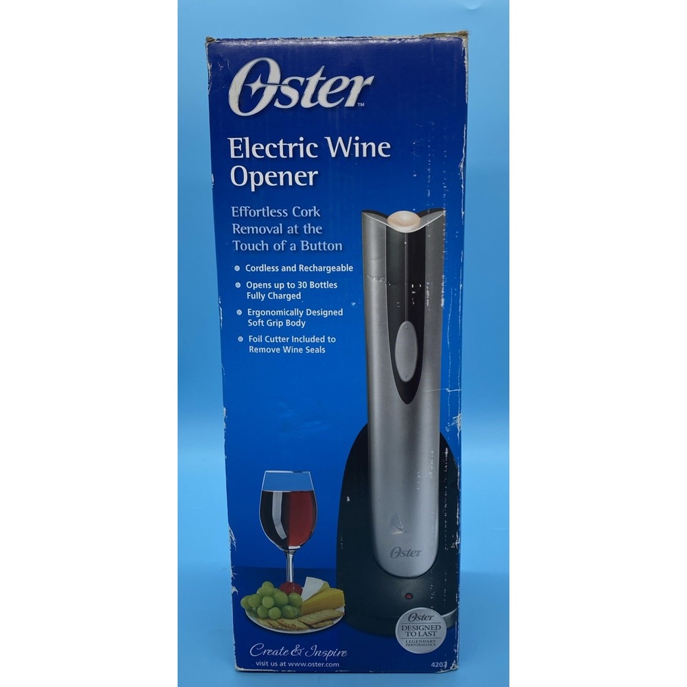 Oster 004207-0NP-000 Electric Wine Opener - Silver